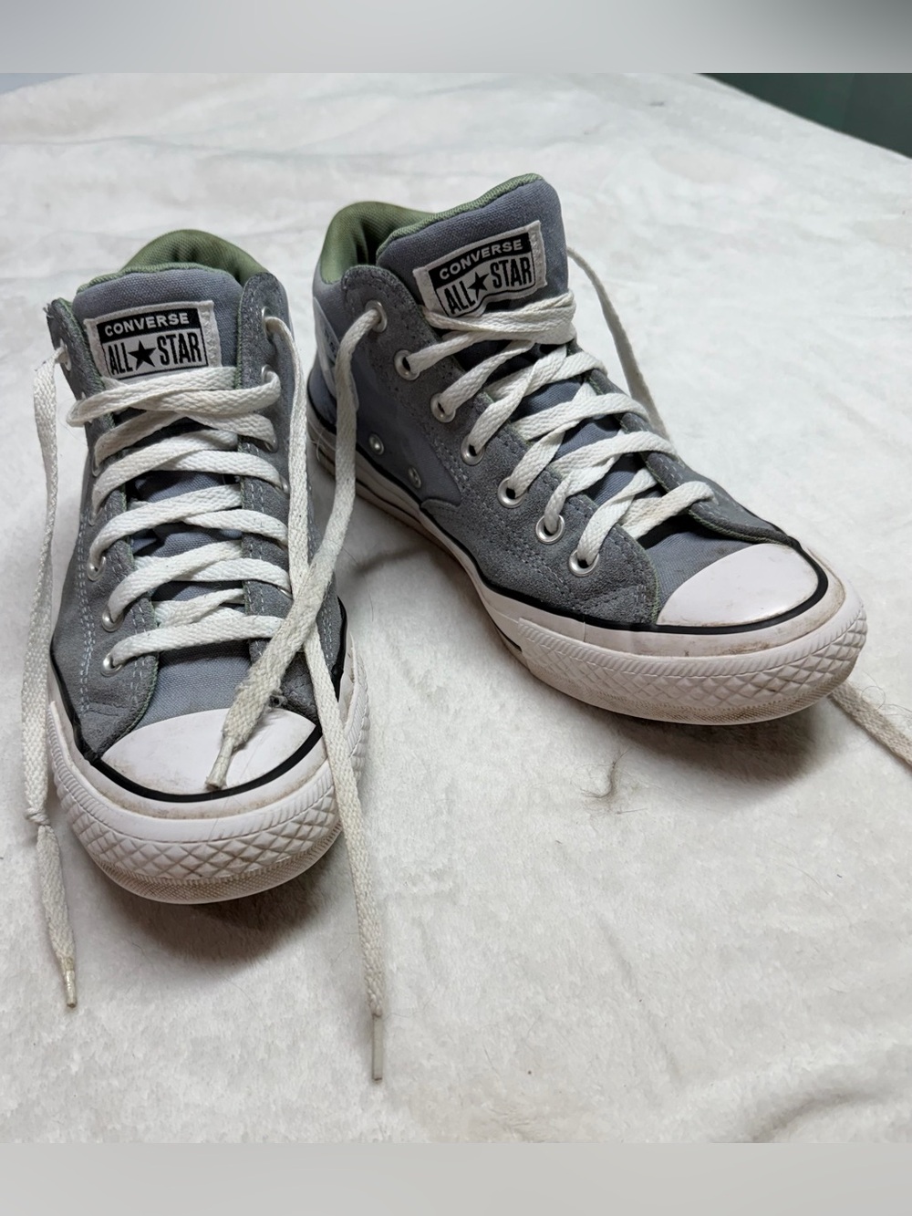 Converse Chuck Taylor All Star Gray Sage Green High Top Sneakers Men’s 8 Wom 10